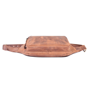 Vintage Leather Waist & Sling Bag | Rustic Brown