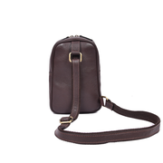 Sierra Cowhide Crossbody Bag | Hardwax Brown