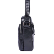 Handcrafted Genuine Leather Crossbody Sling Bag – Midnight Onyx Edition