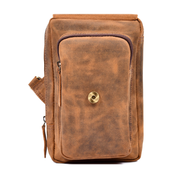 Vintage Leather Sling Bag Flap Style | Hunter Tan