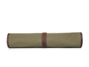 Iris Leather Chef Knife Roll Olive Green 5 Slot ( KR-64 )