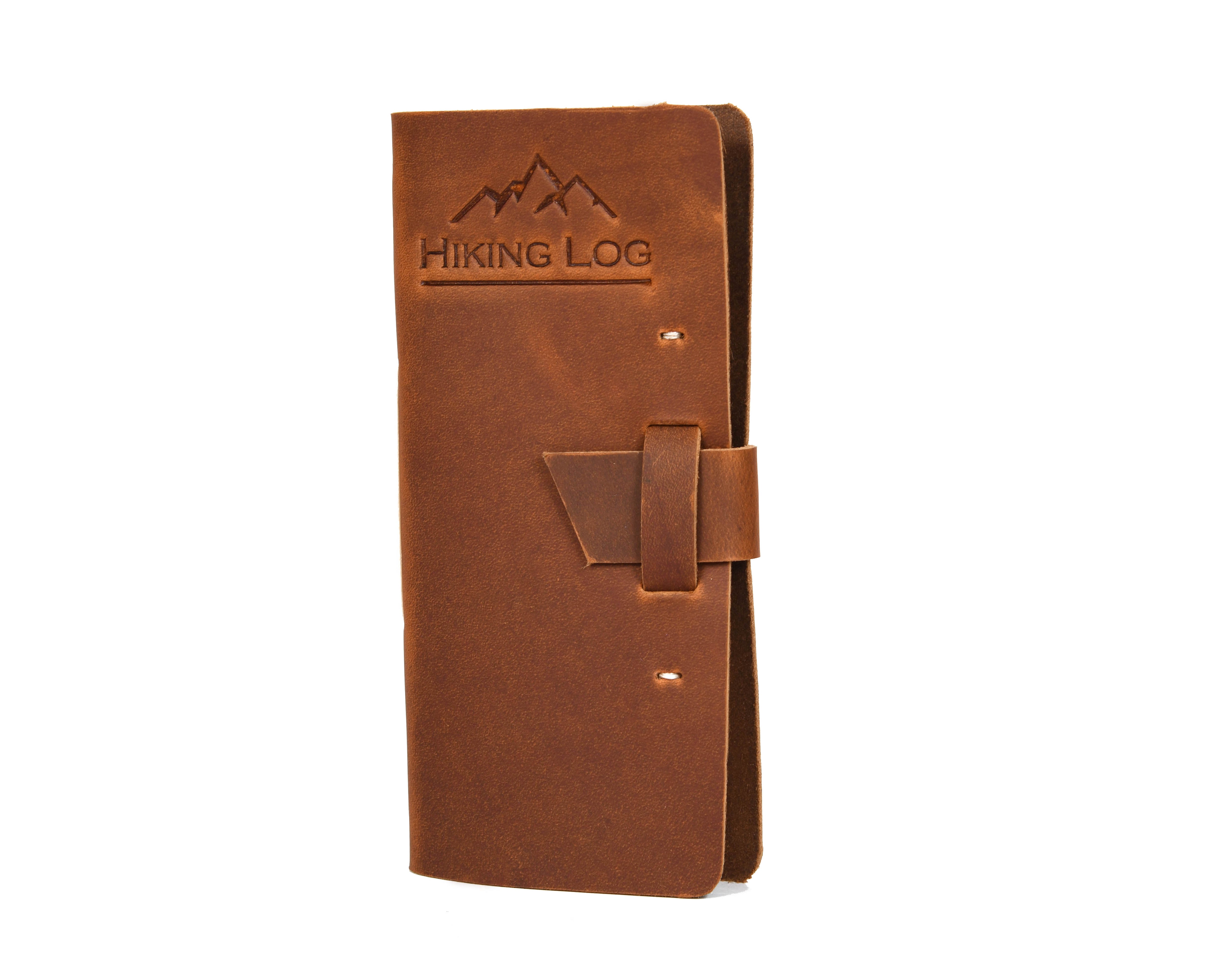 Genuine Leather Hiking Logbook