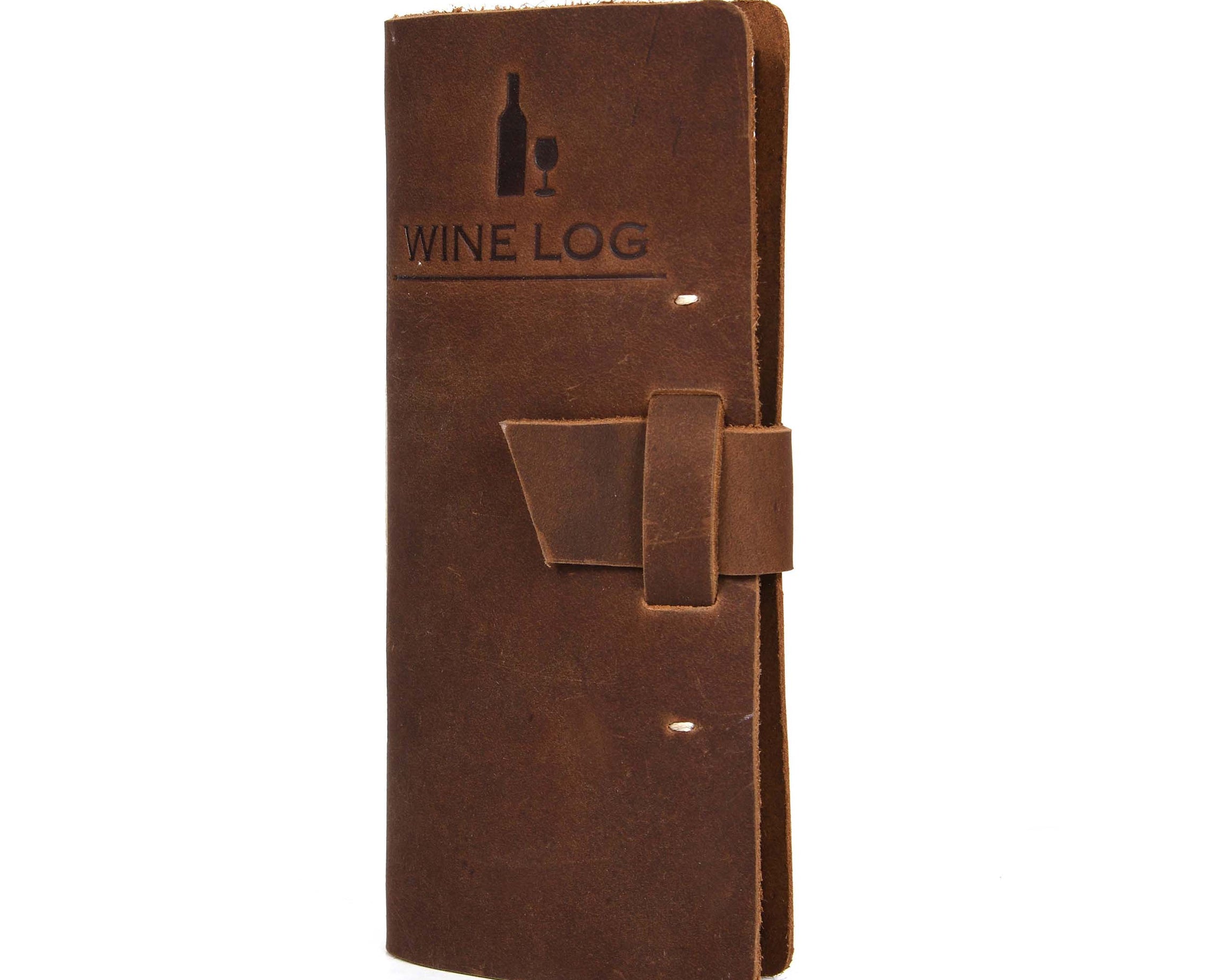 Tolredo Premium Wine Logbook - Top-Grain Cowhide Leather Wine Tasting Journal