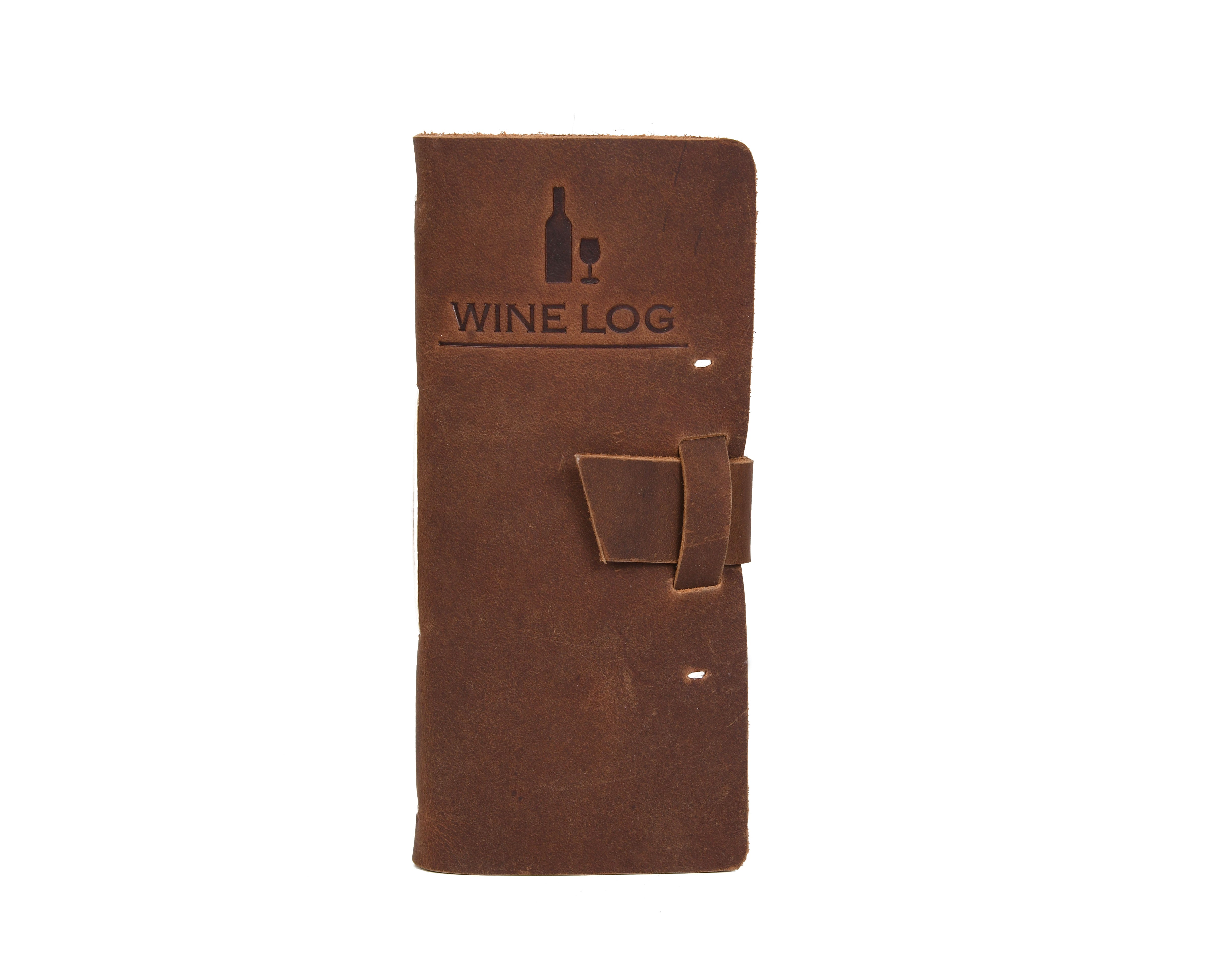Tolredo Premium Wine Logbook - Top-Grain Cowhide Leather Wine Tasting Journal
