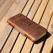 Genuine Leather Fishing Logbook