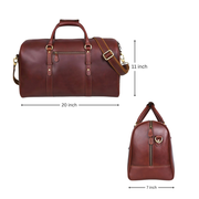Trent Travel Bag – Premium European Cow Leather Duffle