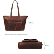 Voyager Leather Tote – Premium European Cow Leather Bag