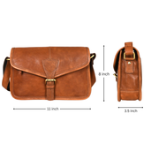 Calgary Leather Cross Body Bag
