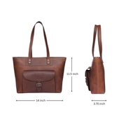 Voyager Leather Tote Bag – Premium Full Grain Cow Leather