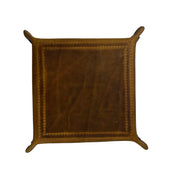 Tolredo Handcrafted Leather Valet Tray – Rich Brown