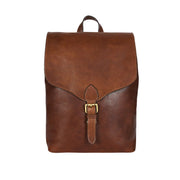 Compact European Leather Backpack – Sleek & Durable