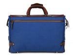 Salinas Leather Canvas Travel Bag -  Persian Blue