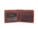 Tolredo Leather Rfid Blocking Mens Wallet - Walnut Brown