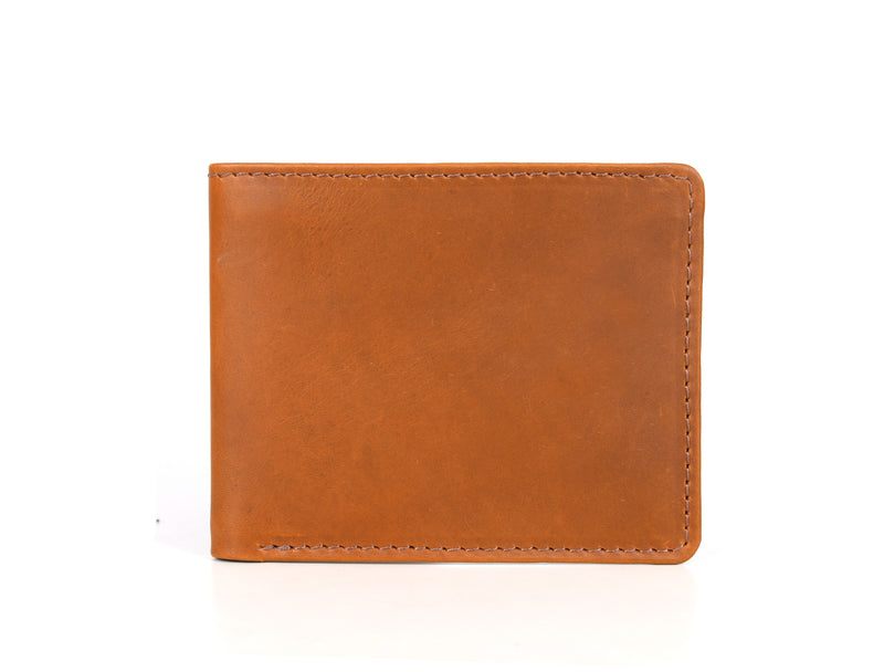 Arizona Leather RFID Blocking Mens Wallet - Caramel Brown