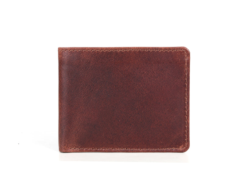 Tolredo Leather Rfid Blocking Mens Wallet - Walnut Brown