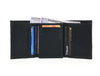 Osuna Leather RFID Blocking Trifold Stylish Wallet - Raven Black