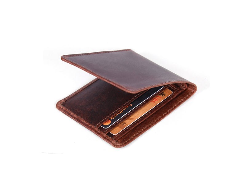 Tolredo Leather Rfid Blocking Mens Wallet - Walnut Brown