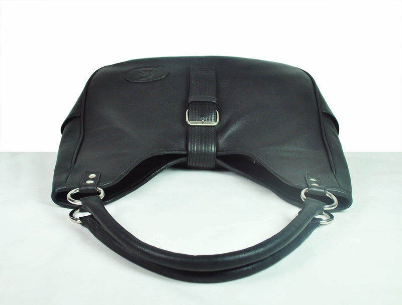 Revelstoke Leather Handbag - Raven Black