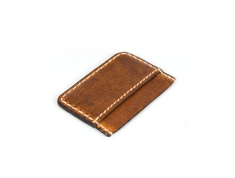 Spokane Leather RFID Blocking Pouch Wallet - Walnut Brown