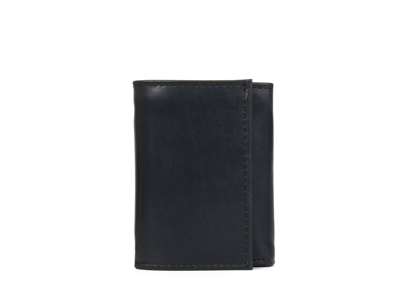 Osuna Leather RFID Blocking Trifold Stylish Wallet - Raven Black
