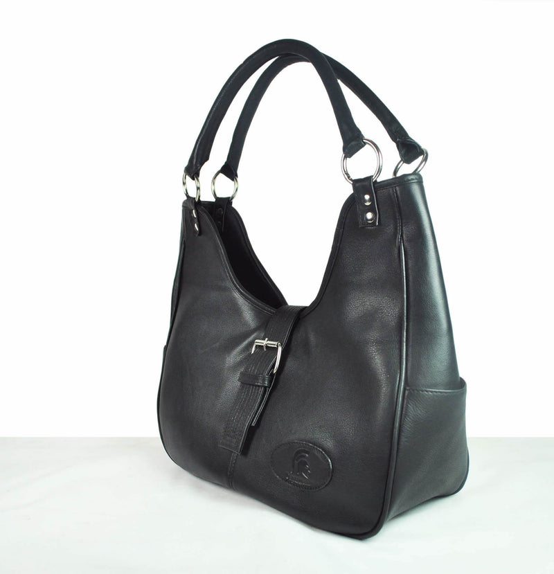 Revelstoke Leather Handbag - Raven Black