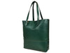 Leather Tall Tote HandBag - Stressed Brown