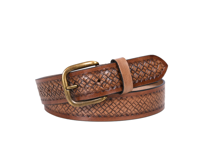 Tolredo Leather Belts for Men - Caramel