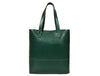 Leather Tall Tote HandBag - Stressed Brown