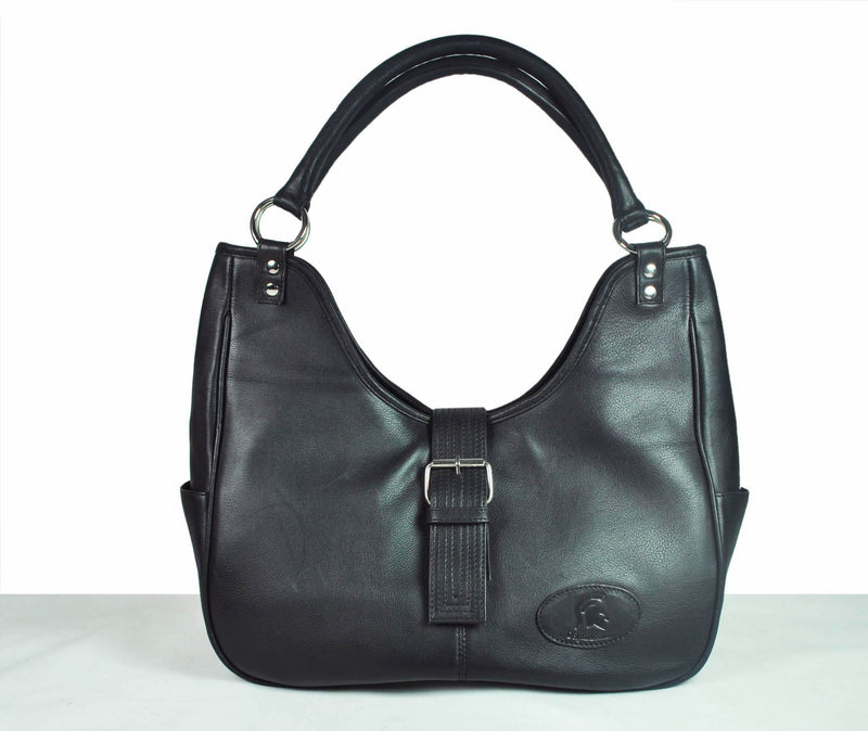 Revelstoke Leather Handbag - Raven Black