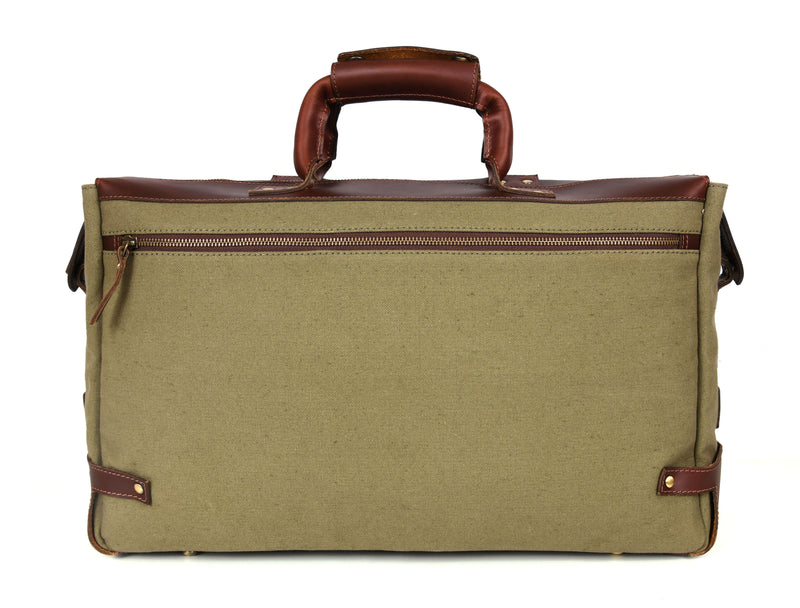 Salinas Leather Canvas Travel - Green