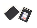 Peoria Leather RFID Blocking Minimalist Wallets - Raven Black