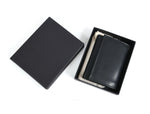 Osuna Leather RFID Blocking Trifold Stylish Wallet - Raven Black