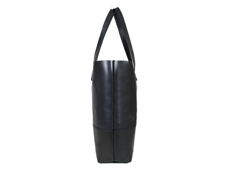 Leather Tall Tote HandBag - Stressed Brown