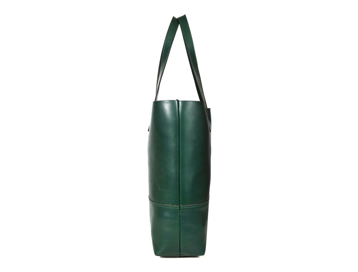 Leather Tall Tote Handbag