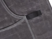 Arucas Leather Canvas Apron - Stress Grey