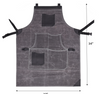 Arucas Leather Canvas Apron - Stress Grey