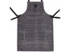 Arucas Leather Canvas Apron - Stress Grey