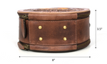 Leather Crossbody Purse | Round Leather Crossbody bag