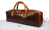 Irvine Leather Knife Roll Bag - Walnut Brown