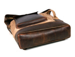 Stratford Leather Canvas Travel Backpack - Stressed Brown