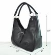 Revelstoke Leather Handbag - Raven Black