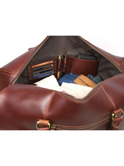 Trent Travel Bag – Premium European Cow Leather Duffle