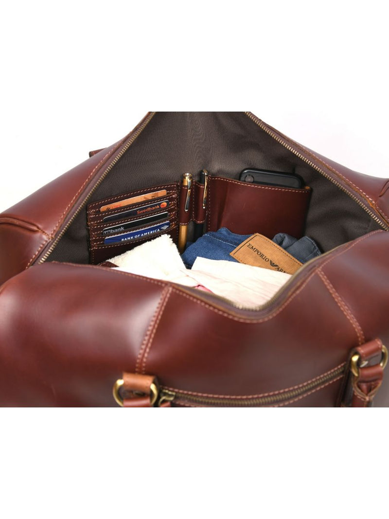 Trent Travel Bag - Dark Brown