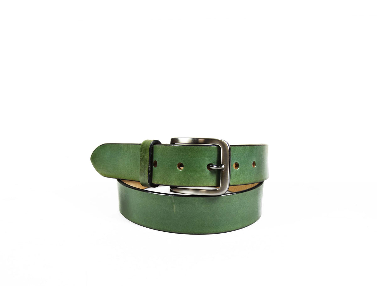 Tolredo Leather Belts for Men - Green
