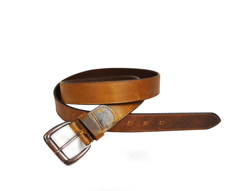 Tolredo Leather Belts for Men - Caramel