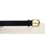 Tolredo  Genuine Leather  Belts - Raven Black