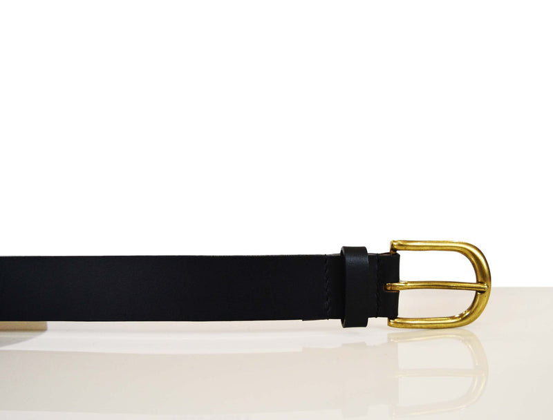Tolredo  Genuine Leather  Belts - Raven Black