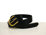 Tolredo  Genuine Leather  Belts - Raven Black