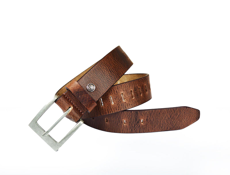 Tolredo Leather Belts for Men - Caramel