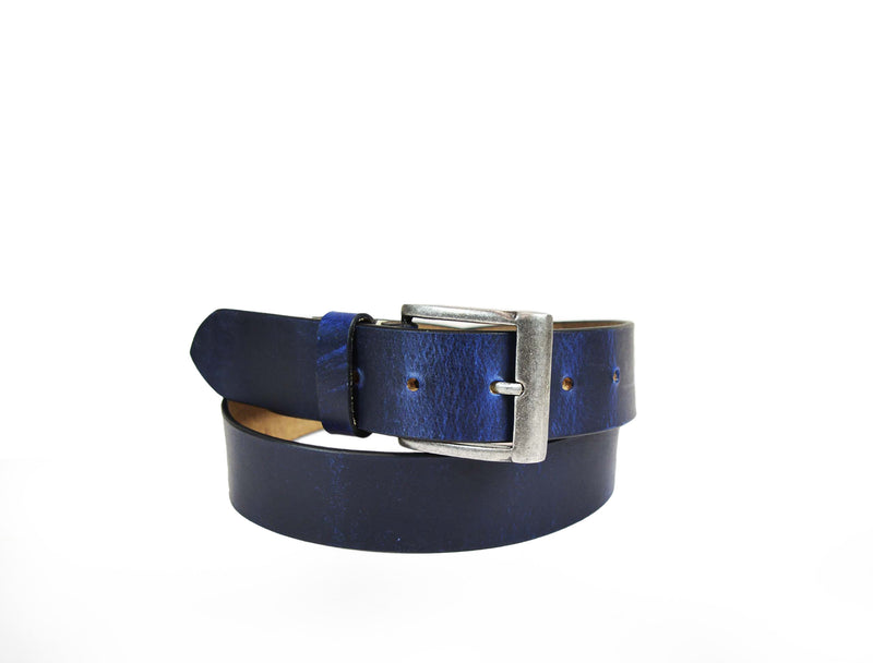 Tolredo Leather Belts for Men - Blue